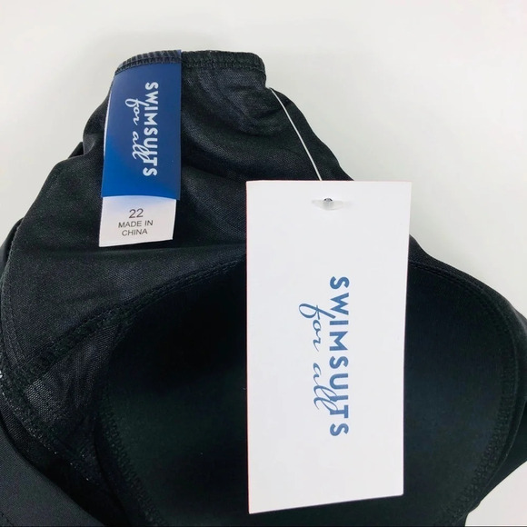 NWT Swimsuits for All Cross Back Swim Dress 22 New - Picture 5 of 7